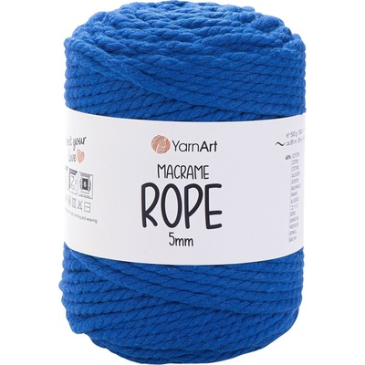 YARNART Macrame Rope 5 mm 85 m 772 Royal Blue юта (Macrame Rope 5 mm 772)