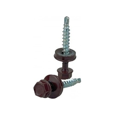 Farmářský samořezný šroub 4,8 x 35 mm RAL 3011 balení 25 ks