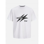 Jack and Jones Тениска Jack and Jones Men's Logo Oversized T-Shirt - Bright White