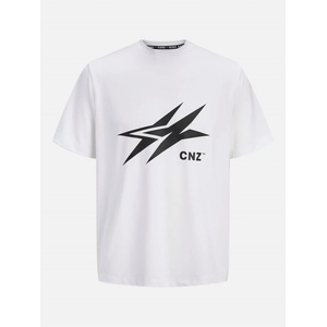 Jack and Jones Тениска Jack and Jones Men's Logo Oversized T-Shirt - Bright White