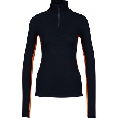 We Norwegians Дамско мериносово термобельо We norwegians Women's Tryvann Colblock Zipup Merino base layer - Navy Blue / Orange - размер XS (115-1673-0711)