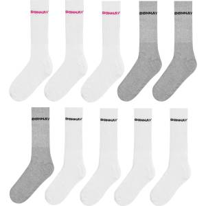 Donnay Юношески чорапи Donnay 10 Pack Crew Socks Junior - White