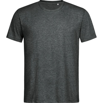Stedman Luxusné tričko Crew neck heather grey sivé