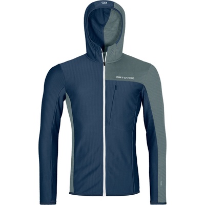 Ortovox mikina Fleece Light Grid Hooded Jacket Men's deep ocean