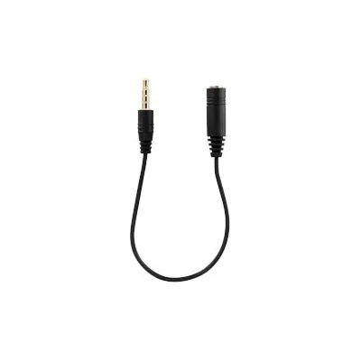 Turbo-X Handsfree Adaptor jack 3.5mm (M/F) Black