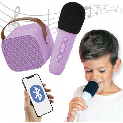 Lalarma Bluetooth Karaoke set Mikrofon a Reproduktor Purple