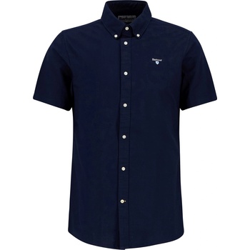Barbour Риза с къс ръкав Barbour Oxford Short Sleeve Tailored Shirt - Navy NY91