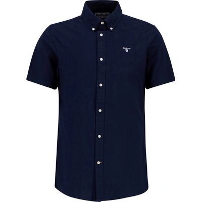 Barbour Риза с къс ръкав Barbour Oxford Short Sleeve Tailored Shirt - Navy NY91