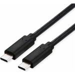 Roline Кабел VALUE 11.99. 9092, от USB C(м) към USB C(м), 0.8m, 100W, черен (11.99.9092)