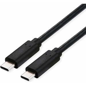 Roline Кабел VALUE 11.99. 9092, от USB C(м) към USB C(м), 0.8m, 100W, черен (11.99.9092)