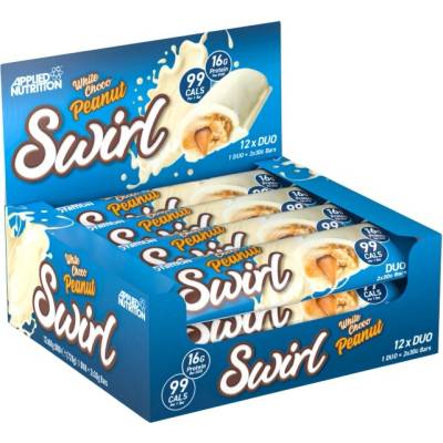 Applied Nutrition Swirl | Duo Protein Bar [12 x 60 грама] Бял шоколад с фъстъчено масло