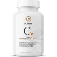 Dr. Swiss Lipozomální vitamín C 750Mg 100 kapslí