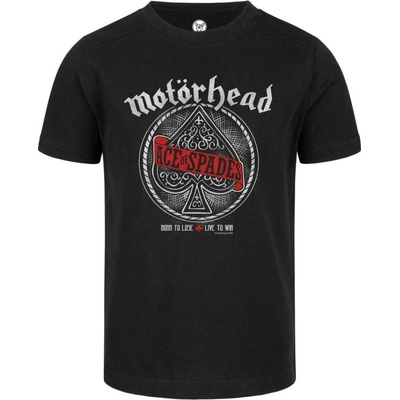 Metal-kids tričko metal Motörhead Red Banner čierna