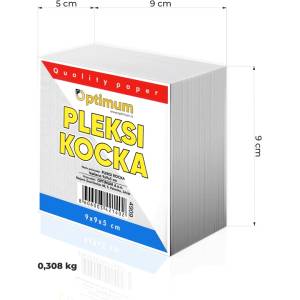 Optimum Кубче бяло 9х9см лепено, 500л