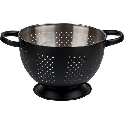 Nerezový cedník s podstavcom TORO 22cm čierny