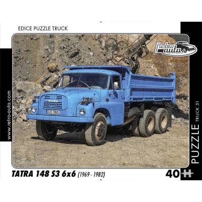 Retro cars - Puzzle Tatra 148 S3 6x6 (1969 - 1982) - 40 - 99 piese