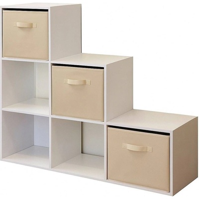 Ginger Home Детски органайзер Ginger Home - Етажерка с 6 отделения и 3 кутии (19JW-07052)