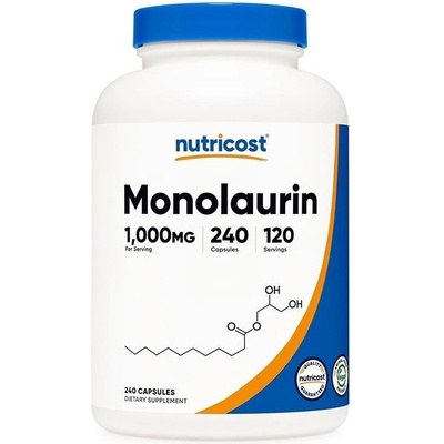 Nutricost Monolaurin, 1000 mg, 240 капсули, Nutricost (67866 (585101) NC)