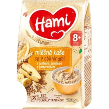 Hami mliečna so 7 obilninami s jablkom banánom a pomarančom 3 x 210 g