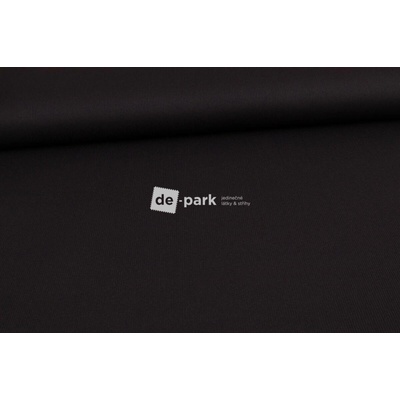 de-park Sportovní žebrovaný úplet / náplet - černá - 999