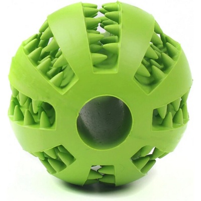 Denta Fun mätová čistiaca gumová loptička 7 cm zelená