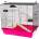 INTER-ZOO Pet Products Клетка за гризачи REX III + Wood 58 x 38 x 55 см РОЗОВА
