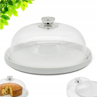 Talíř s poklopem Porcelánový Kulatý 25 cm Podnos na servírování koláčů