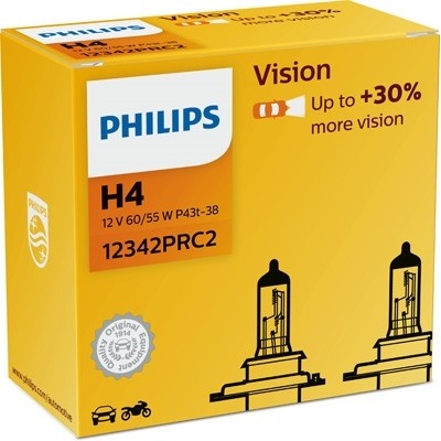 Philips Vision H4 P43t-38 12V 60/55W 2 ks 12342PRC2