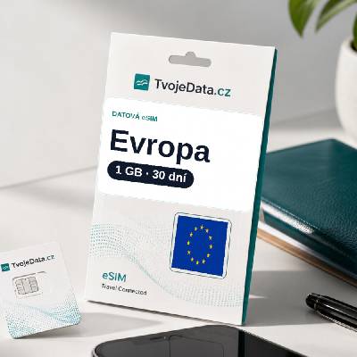 eSIM Evropa 1 GB / 29 dní