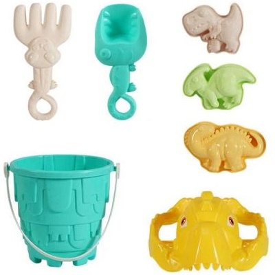Wiky Комплект за пясък динозавър 7 бр. кофа 12x13, 5 см