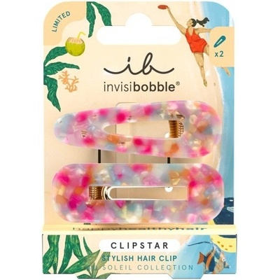 Invisibobble Clipstar Au Soleil Dazzling Wave - Sponka do vlasů 2 ks