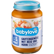 Babylove Bio karotka rýže & krůtí maso 220 g