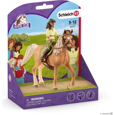 Schleich 42517 Černovláska Sarah a kůň Mystery