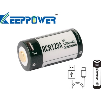 KEEPPOWER P1634U2 Li-ion 16340 1000 mAh 3V