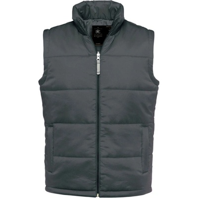 B&C Bodywarmer prošívaná vesta JM930 dark grey