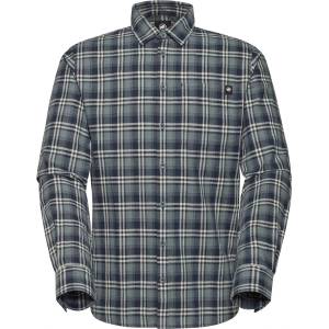 MAMMUT Мъжка риза с копчета Mammut Trovat Summer Longsleeve Shirt - Marine / Strata - размер XL (033-2469-0114)