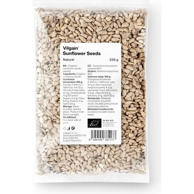 Vilgain Slnečnicové semienka BIO 250 g