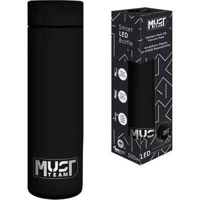 Must termofľaša s displejom 500 ml čierna