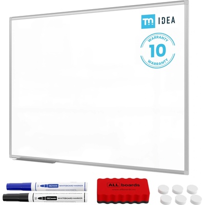 ALLboards Magnetická tabule sucho stíratelná bílá 120 x 90 cm hliníkový rám TM IDEA