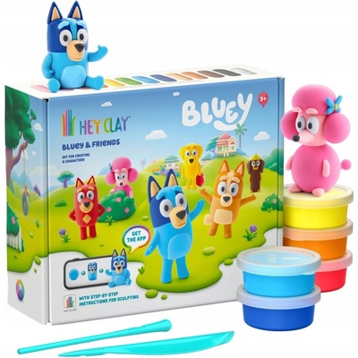 Hey Clay Plastická hmota Sada Bluey a Priatelia Príslušenstvo HCL15031
