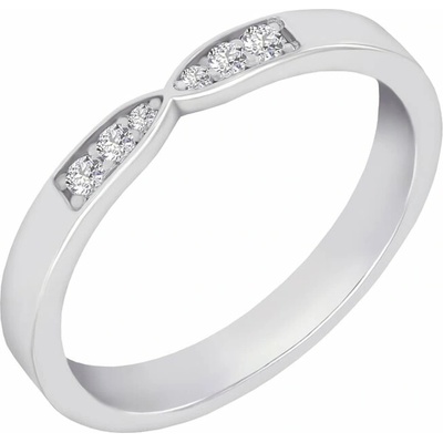 Eppi Platinový eternity prsten s diamanty Hvala R41893