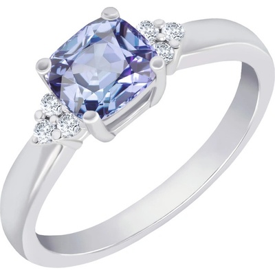 Eppi Zlatý prsteň s tanzanitom a diamantmi Bajwa R34299