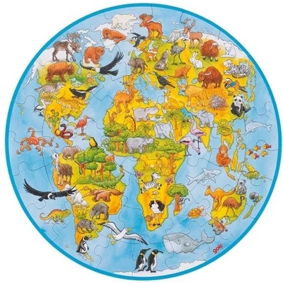 Goki Пъзел Goki - Свят, XXL (57711)