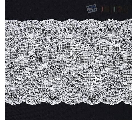 Elastická čipka biela, 170 mm