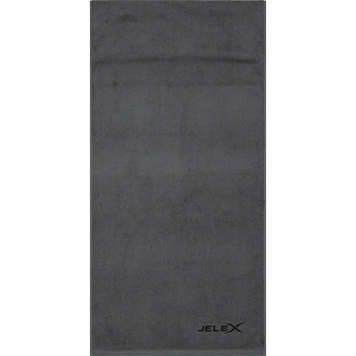 JELEX Хавлиена кърпа JELEX 100FIT Fitness Towel with Zipped Pocket dark grey