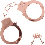 Toy Joy ToyJoy Metal Handcuffs rose gold