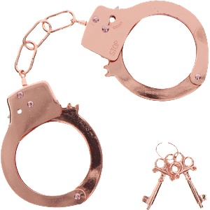 Toy Joy ToyJoy Metal Handcuffs rose gold