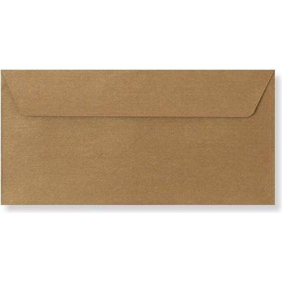 Envelopes Ltd. Barevná obálka DL zlatá bronzová texture ,balení 50 ks 471789