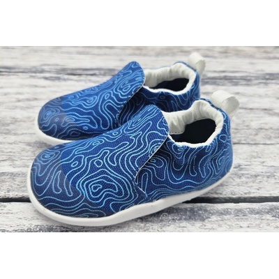 Bobux Scamp Organic Snorkel Blue topographic