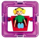 Magformers Čtverec s figurkou 1 ks holčička